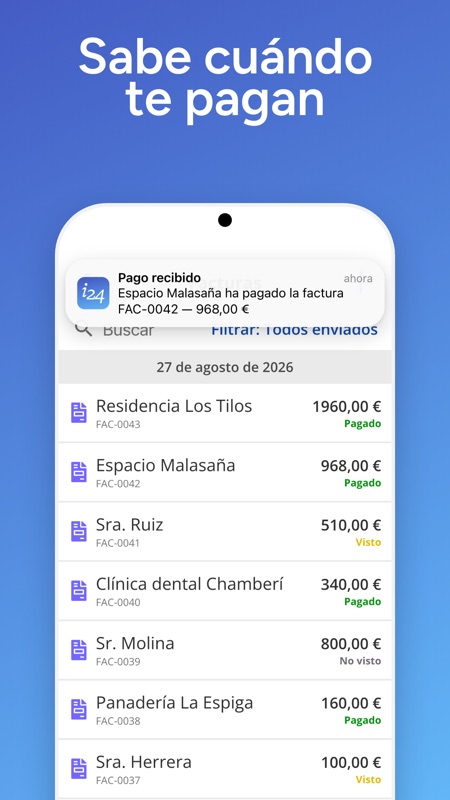 Sabe cuándo te pagan