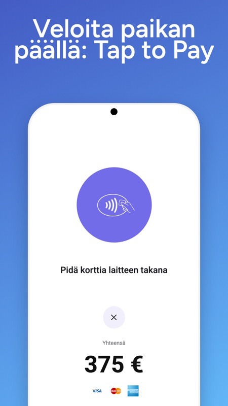 Veloita paikan päällä: Tap to Pay