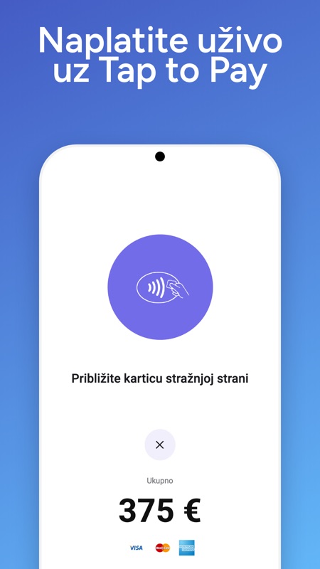 Naplatite uživo uz Tap to Pay