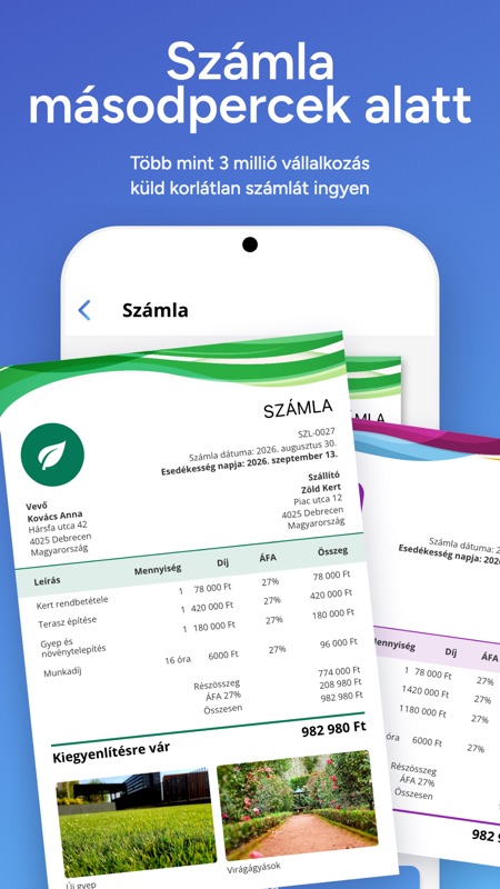 Számla másodpercek alatt