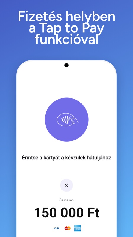 Fizetés helyben a Tap to Pay funkcióval