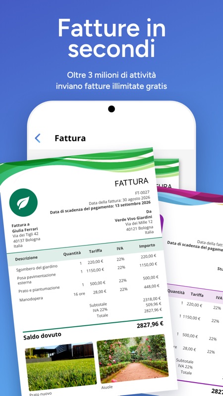 Fatture in secondi