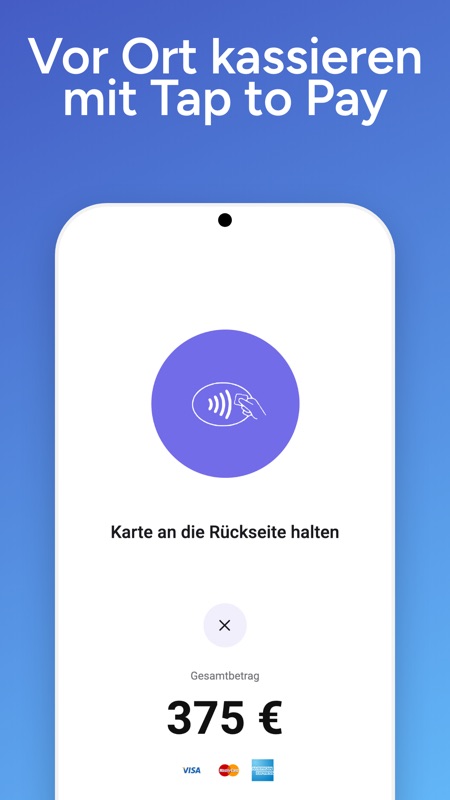 Vor Ort kassieren mit Tap to Pay