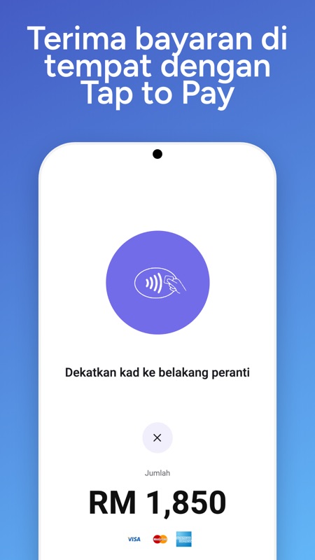 Terima bayaran di tempat dengan Tap to Pay