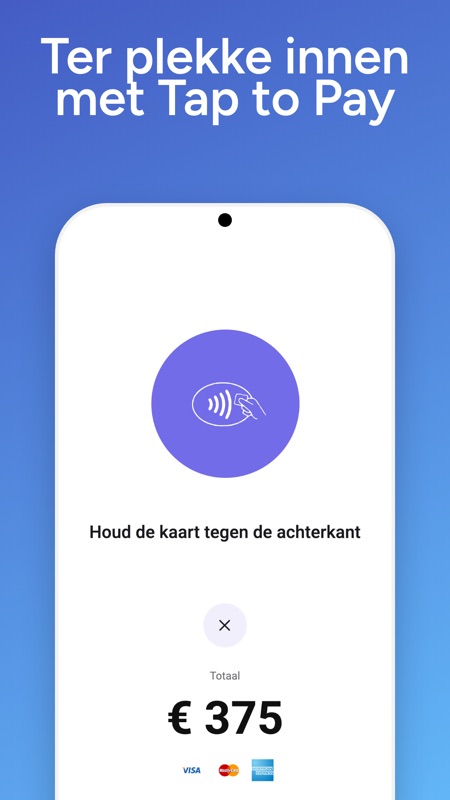 Ter plekke innen met Tap to Pay
