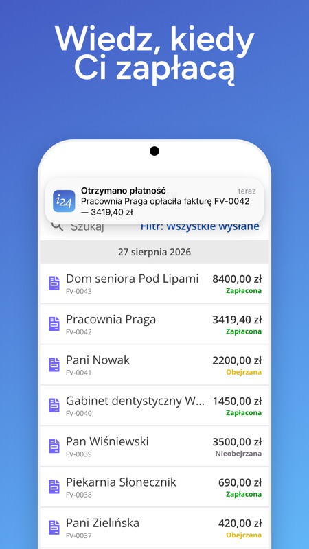 Wiedz, kiedy Ci zapłacą