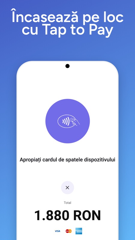 Încasează pe loc cu Tap to Pay