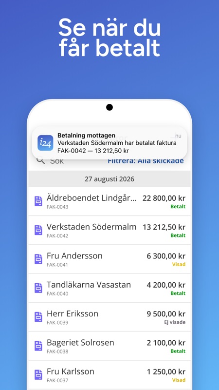 Se när du får betalt