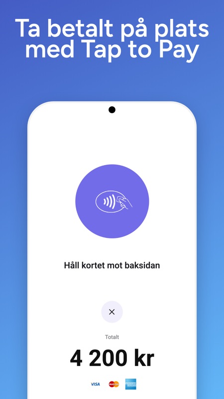 Ta betalt på plats med Tap to Pay