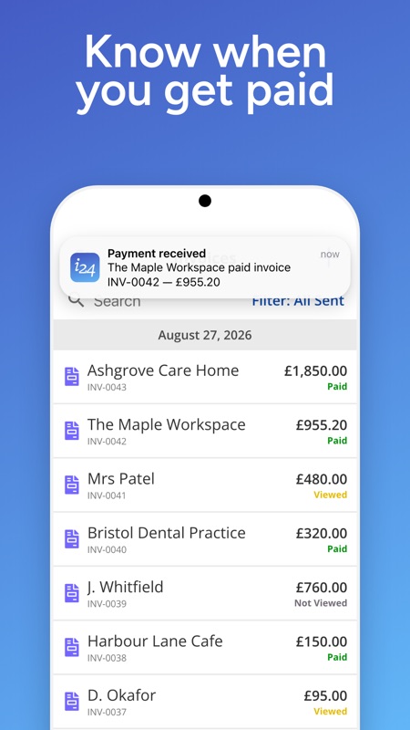 Know when you get paid