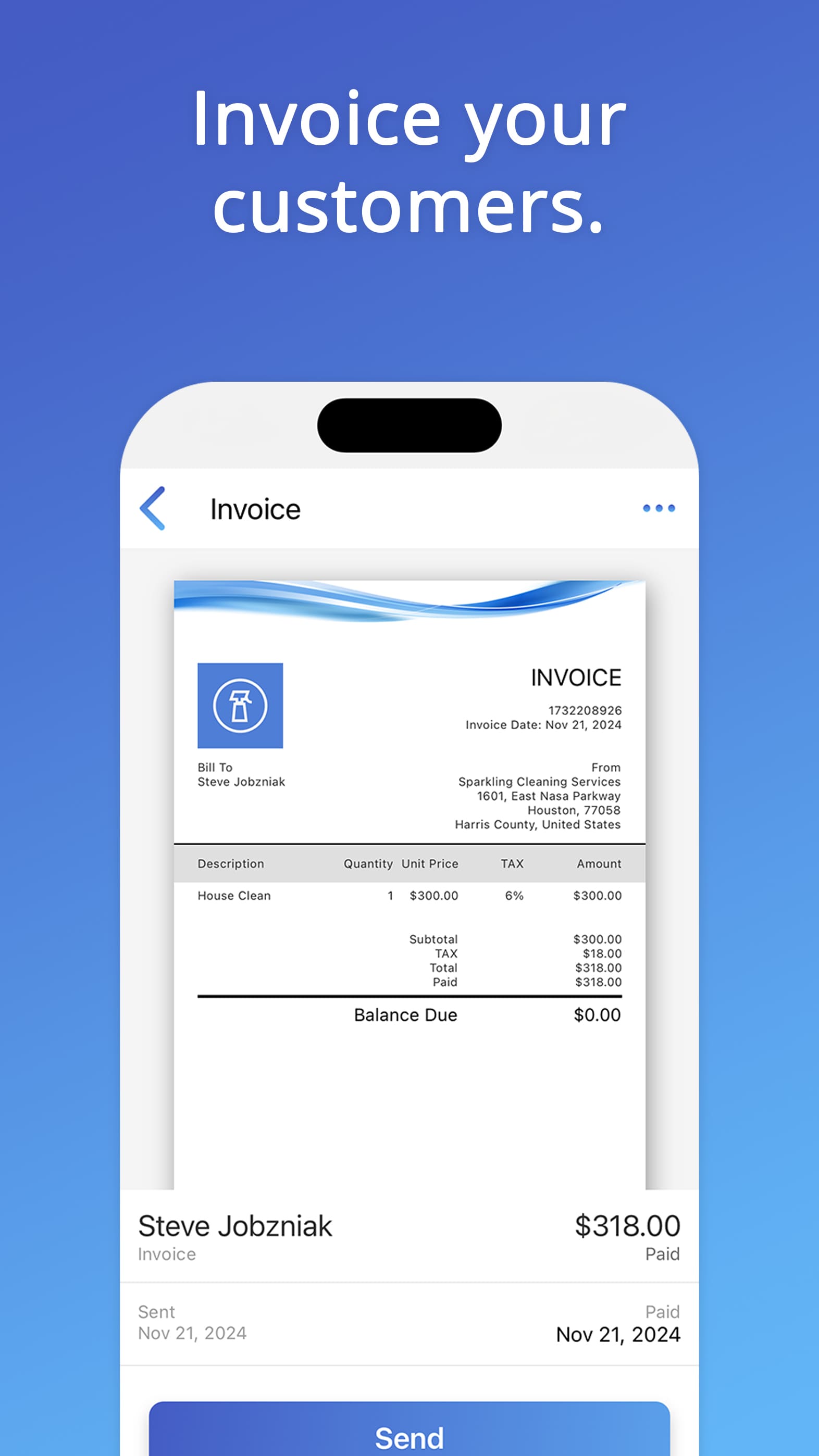 Create an invoice