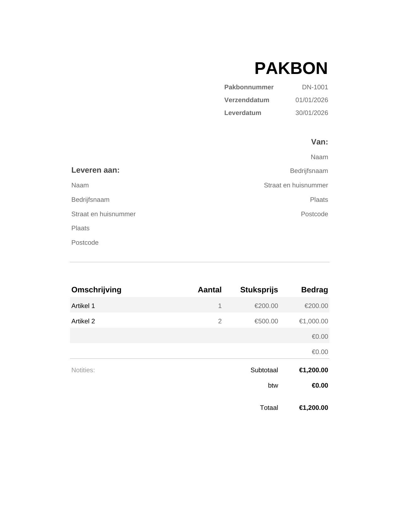 Pakbon Pakbon